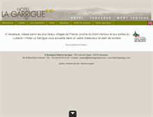 Tablet Screenshot of hotel-lagarrigue.com
